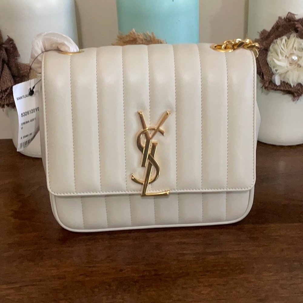 Traded. YSL Quilted Creama soft monogram bag